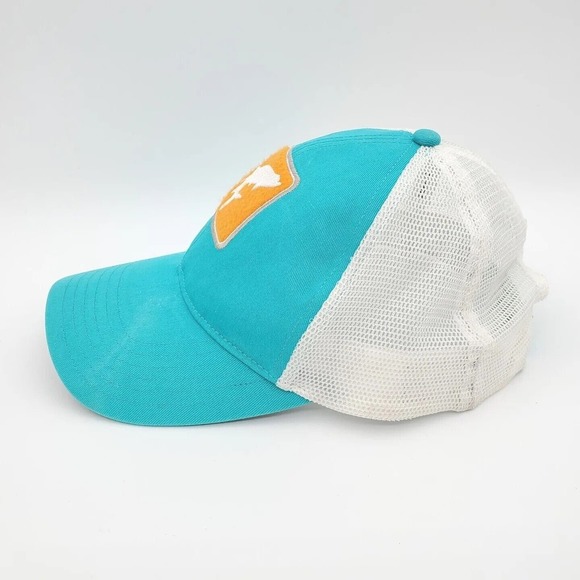 Simms Fishing‎ Products Patch Logo Snapback Adjustable Teal Blue Mesh Hat Cap - Picture 2 of 8